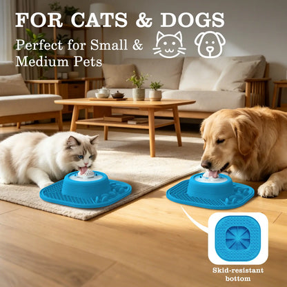 Pawlove Slow Feeder Bowl - Anti-Slip Ball-In Design, 3/4 Cup Capacity for Liquid Treats, Bone Broth, Yogurt, Anxiety Relief, Dishwasher Safe, Easy Wash - Post-Op Lick Toy for All Dog Breeds | Pet Supplies, Dog Accessories