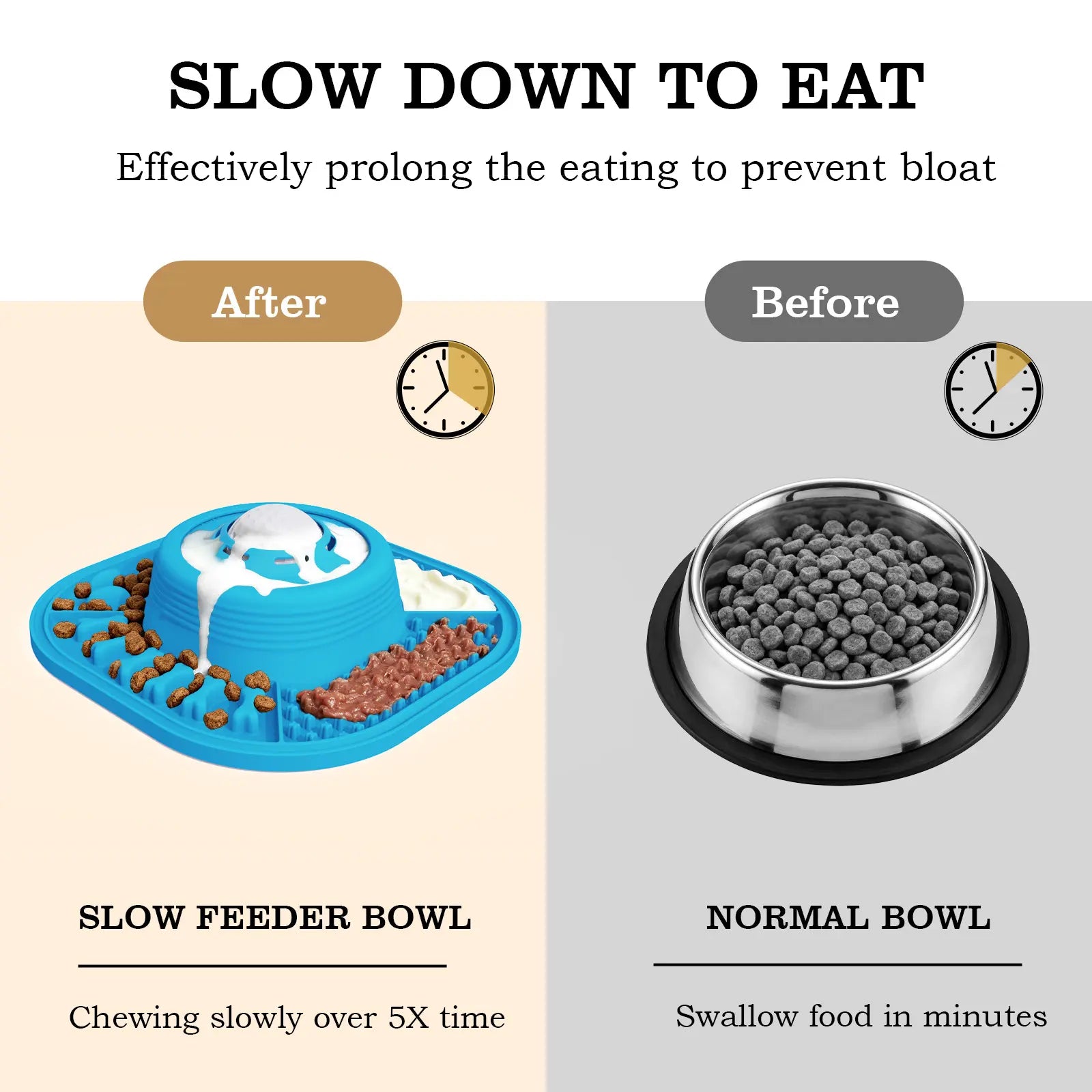 Pawlove Slow Feeder Bowl - Anti-Slip Ball-In Design, 3/4 Cup Capacity for Liquid Treats, Bone Broth, Yogurt, Anxiety Relief, Dishwasher Safe, Easy Wash - Post-Op Lick Toy for All Dog Breeds | Pet Supplies, Dog Accessories