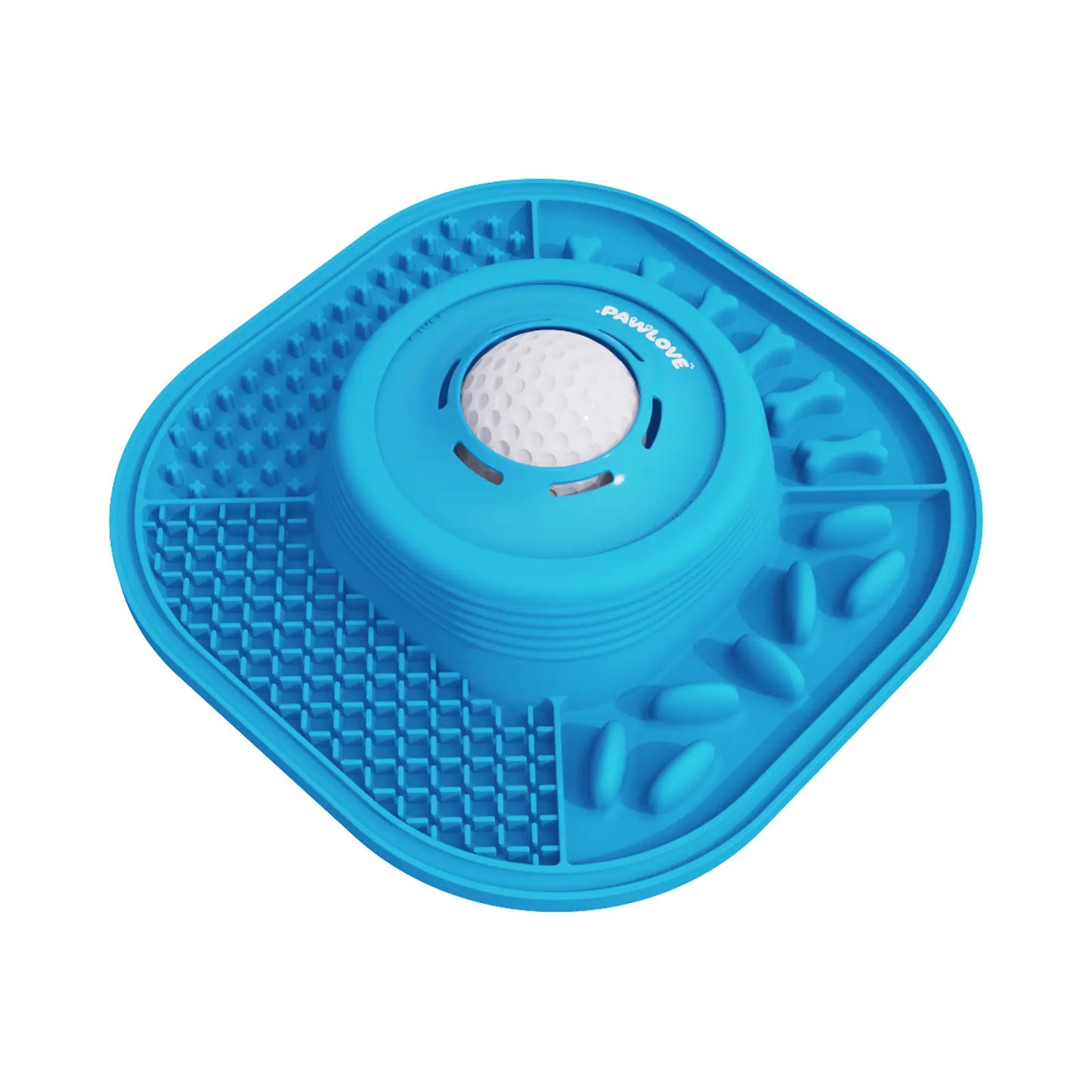 Pawlove Slow Feeder Bowl - Anti-Slip Ball-In Design, 3/4 Cup Capacity for Liquid Treats, Bone Broth, Yogurt, Anxiety Relief, Dishwasher Safe, Easy Wash - Post-Op Lick Toy for All Dog Breeds | Pet Supplies, Dog Accessories
